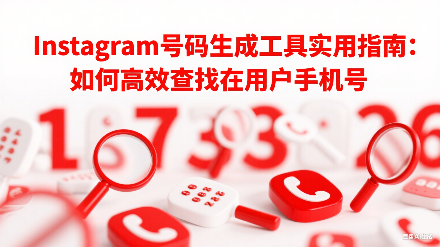  Instagram號碼生成工具實用指南：如何高效查找潛在用戶手機號